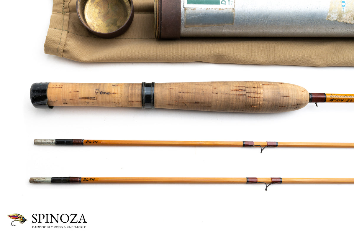 Leonard Duracane Model 704 Fly Rod 7' 2/2 #4 - grip and reel seat close-up