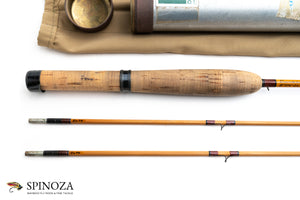 Leonard Duracane Model 704 Fly Rod 7' 2/2 #4 - grip and reel seat close-up