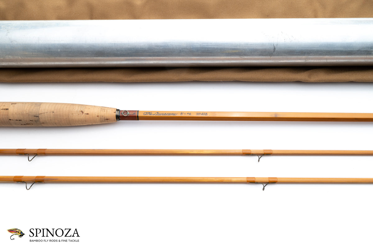 Leonard Duracane Bamboo Fly Rod 8' 2/2 #6 - maker's marking and inscription
