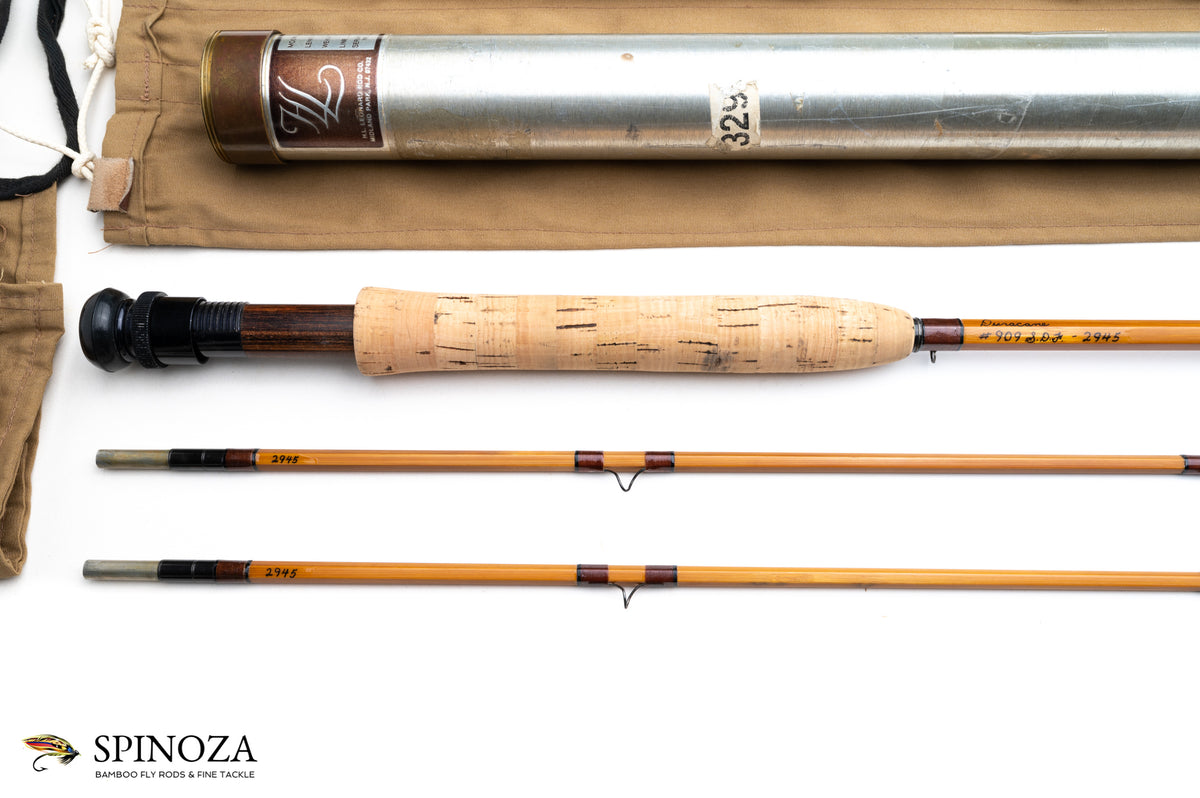 Leonard Duracane Fly Rod 9' 2/2 #9 - maker's marking and inscription