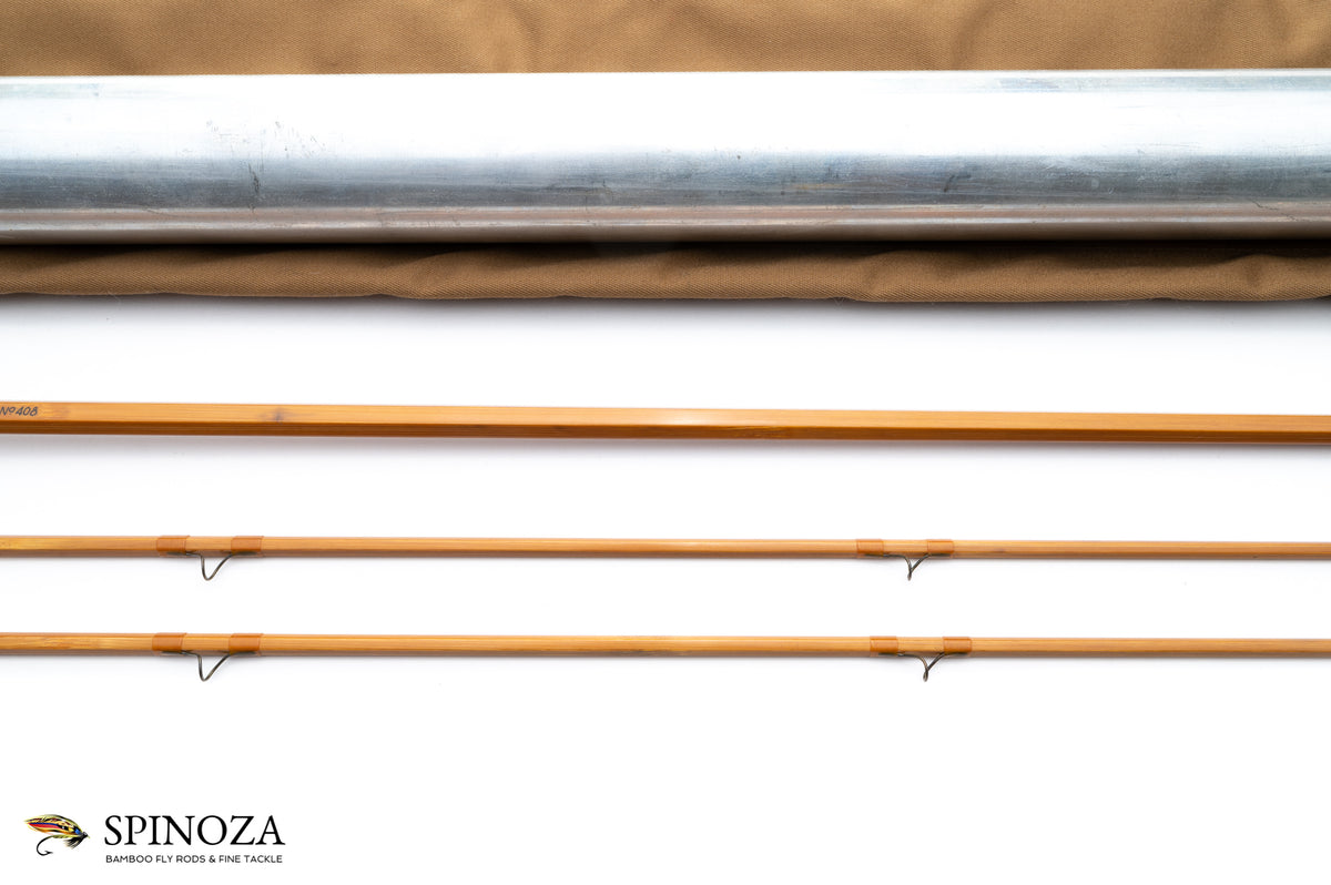 Leonard Duracane Bamboo Fly Rod 8' 2/2 #6 - rod sections with wrapping detail