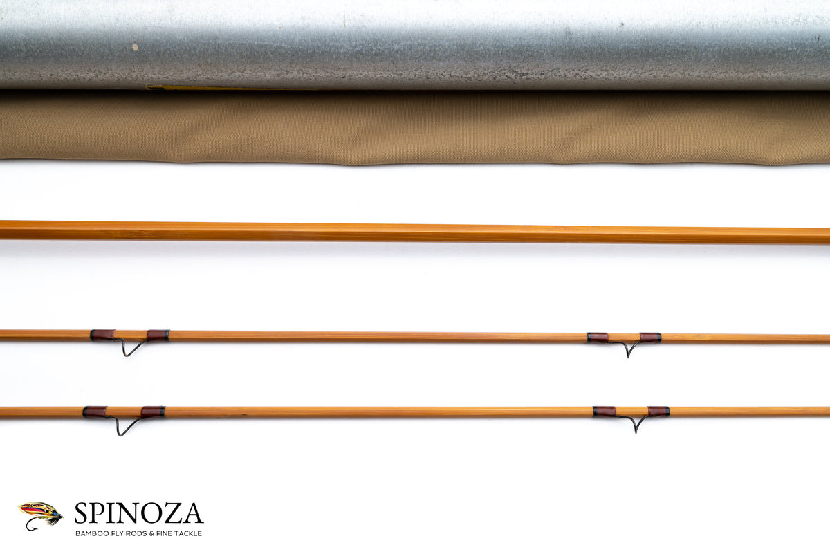 Leonard Duracane Model 704 Fly Rod 7' 2/2 #4 - rod sections with wrapping detail
