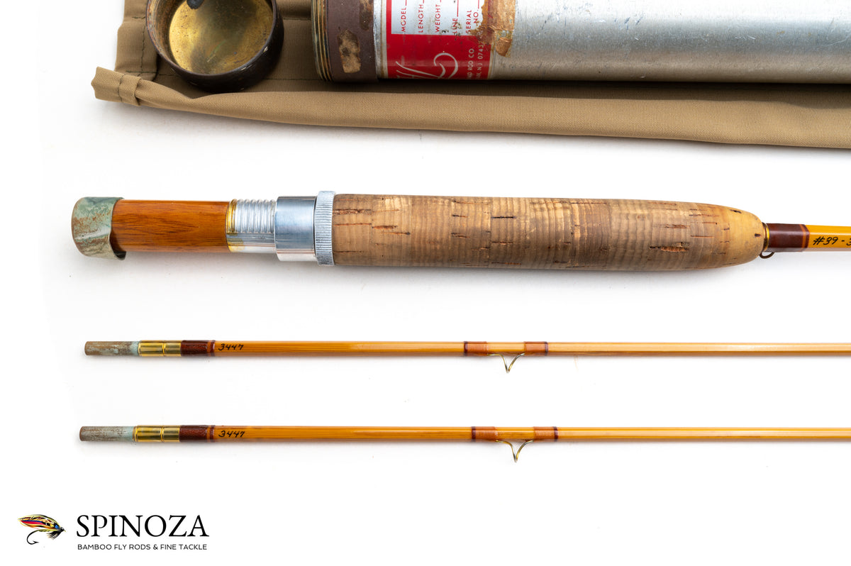 Leonard Model 39-5 Fly Rod 7'6" 2/2 #5 - grip and reel seat close-up