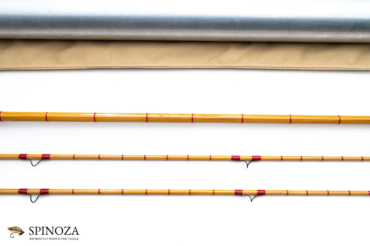 HL Leonard Model 39-5 Bamboo Fly Rod 7'6" 2/2 #5 - rod sections with wrapping detail