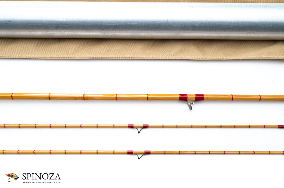HL Leonard Model 39-5 Bamboo Fly Rod 7'6" 2/2 #5 - guide wrapping and spacing