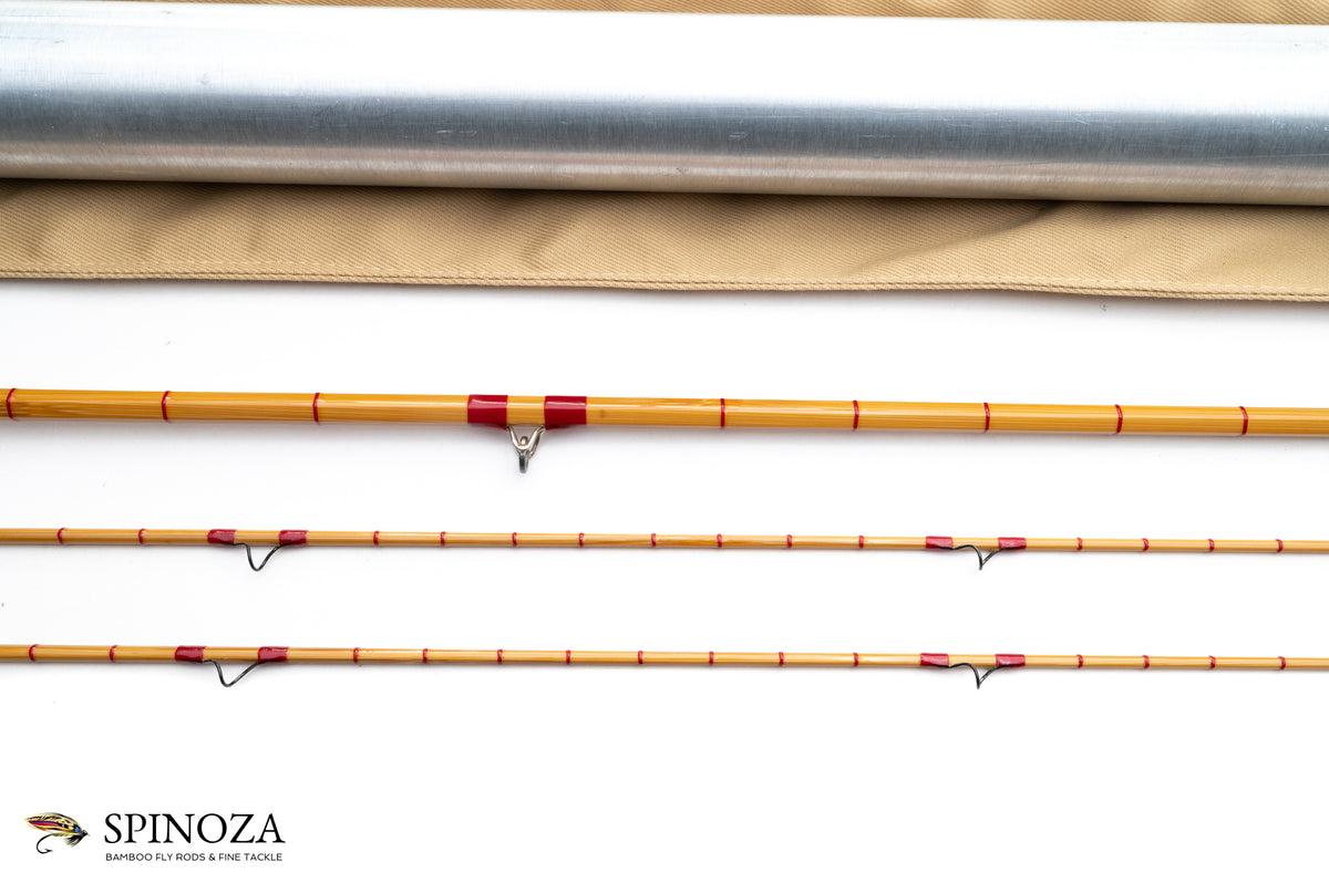HL Leonard Model 39-5 Bamboo Fly Rod 7'6" 2/2 #5 - ferrule detail and joints