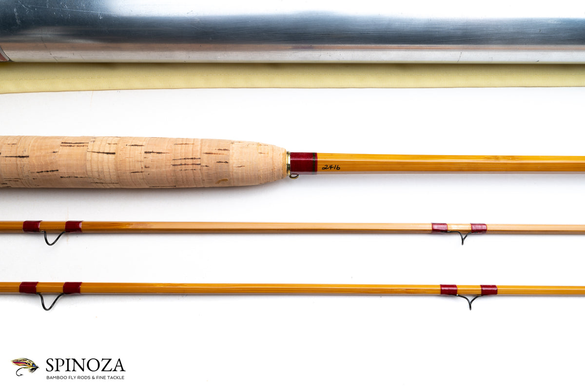 HL Leonard Model 40-7 Bamboo Fly Rod 8' 2/2 #7 - maker's marking and inscription