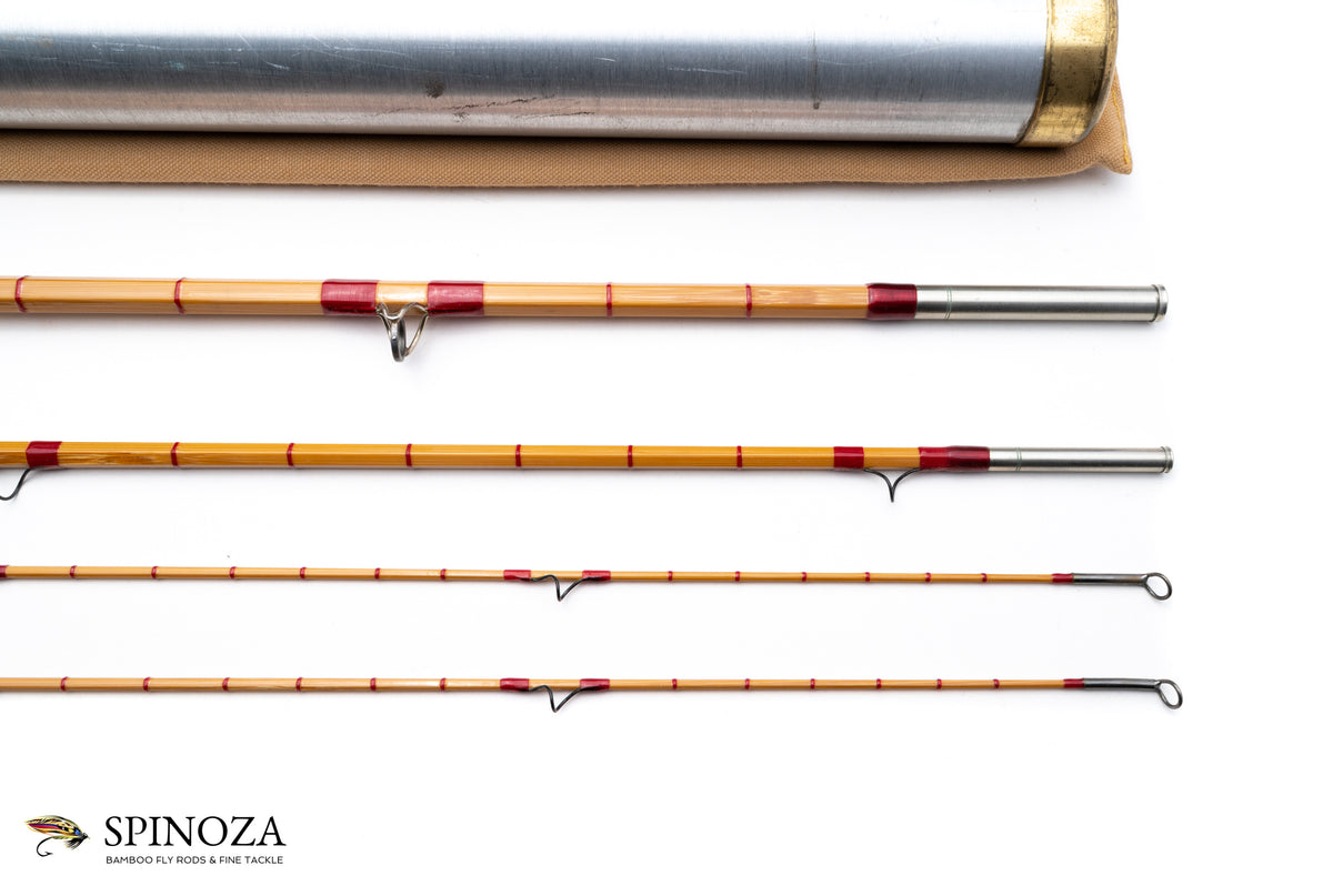 HL Leonard Model 50-5 Bamboo Fly Rod 8' 3/2 #5 - ferrule detail and joints