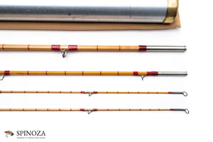 HL Leonard Model 50-5 Bamboo Fly Rod 8' 3/2 #5 - ferrule detail and joints