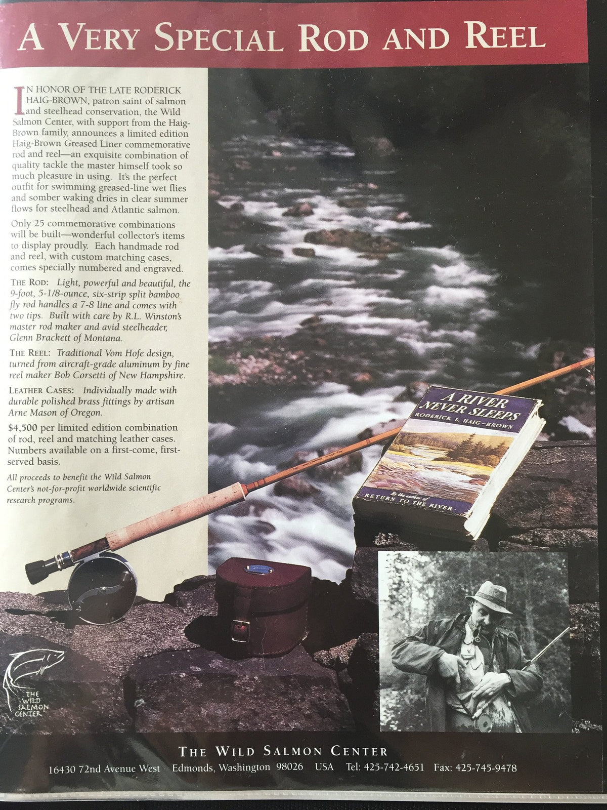 R.L. Winston Haig-Brown "Greased Liner" Commemorative Rod 9' 2/2 #7/8