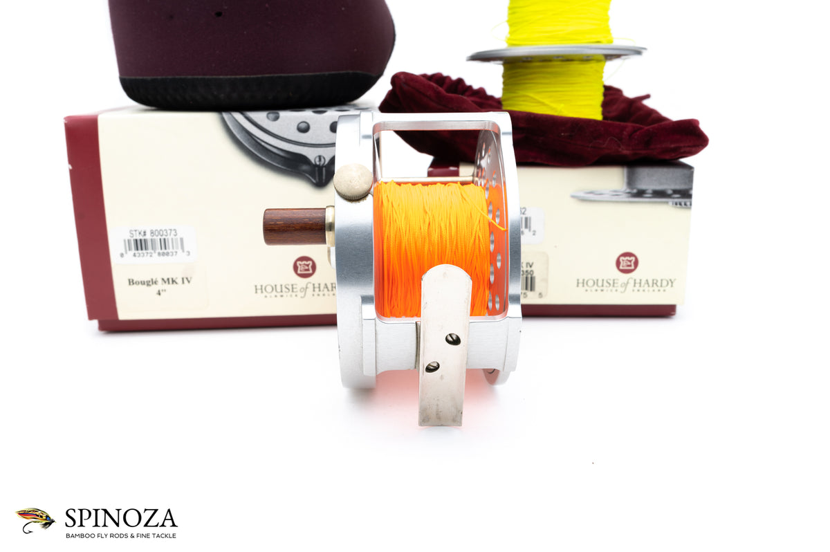 Hardy Bougle Mark IV Salmon Reel 4” with 2 spare spools