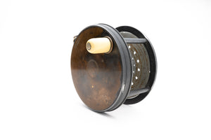 Hardy Brass Face Salmon Perfect Wide Spool Fly Reel 4 1/4" 