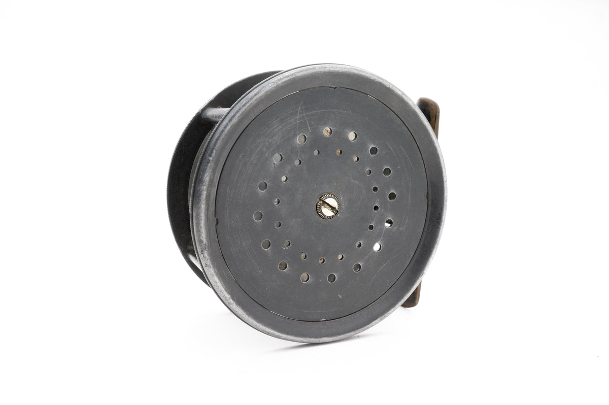 Hardy Brass Face Salmon Perfect Wide Spool Fly Reel 4 1/4" 