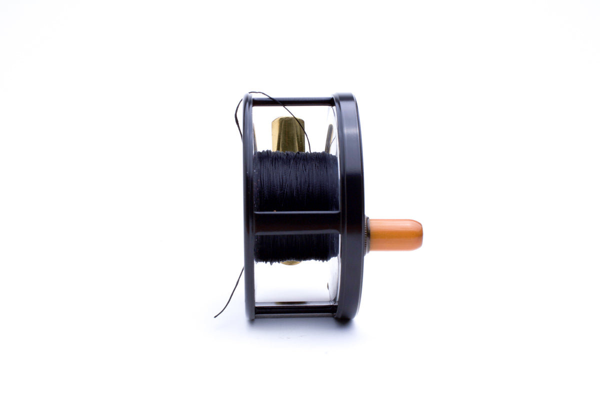 Hardy 1902 Brass Face Wide Spool Perfect Reissue Reel 3 1/4"