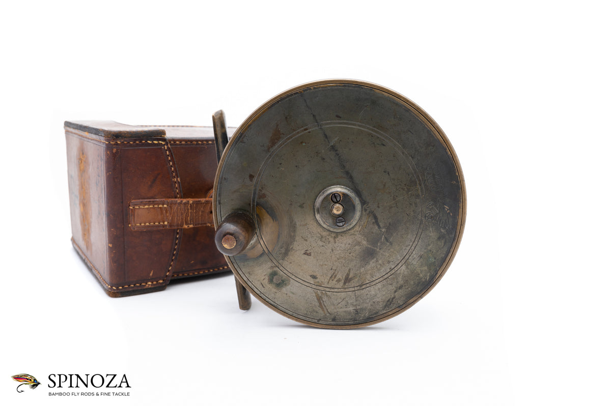 Hardy Brassed Bronzed Platewind Reel 4" with Case