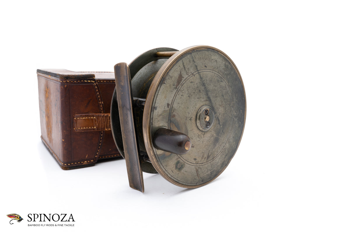 Hardy Brassed Bronzed Platewind Reel 4" with Case