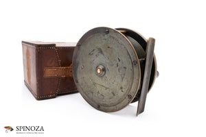 Hardy Brassed Bronzed Platewind Reel 4" with Case