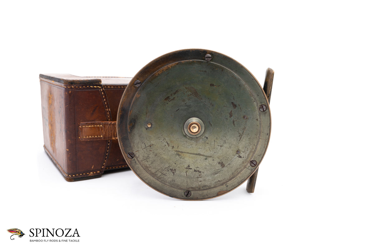 Hardy Brassed Bronzed Platewind Reel 4" with Case