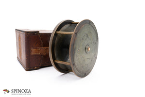 Hardy Brassed Bronzed Platewind Reel 4" with Case