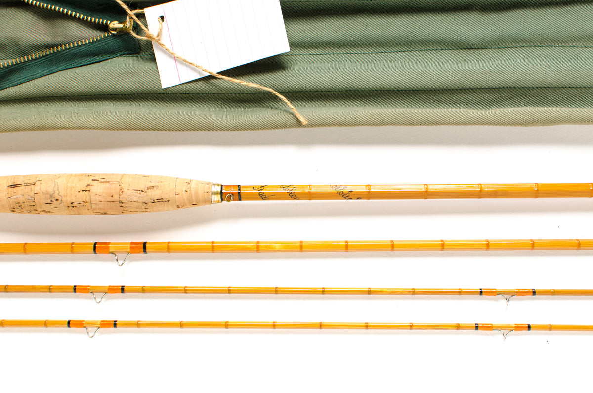 Hardy Hollokona Hollowlight Fly Rod 8' 3/2 #5 - maker's signature and wrapping
