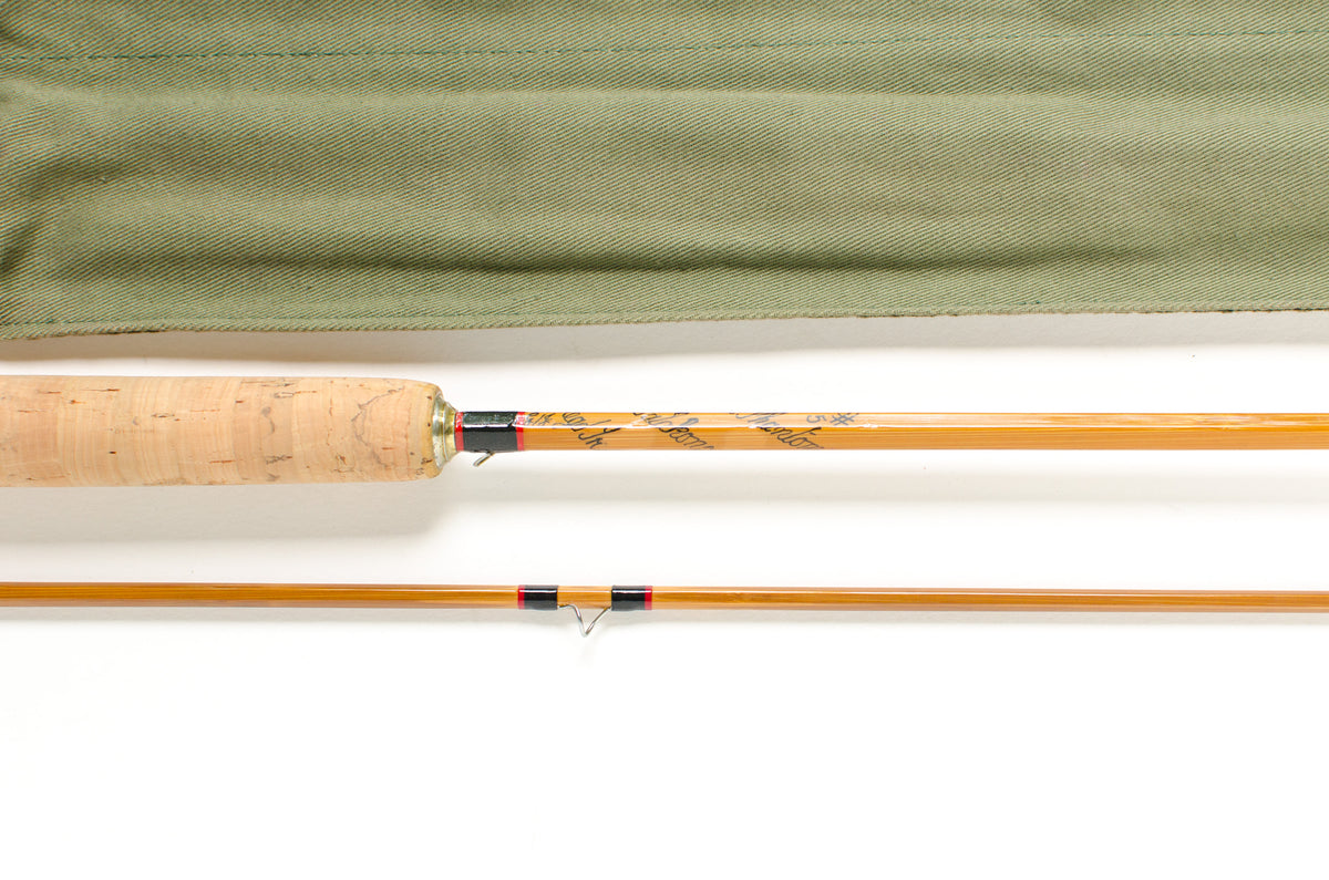 Hardy Hollokona Phantom Fly Rod 8' 2/1 #5 - maker's signature and wrapping