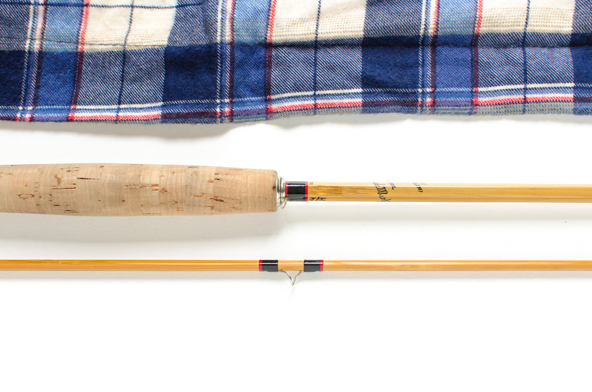 Hardy Palakona Phantom Fly Rod 8' 2/1 #6 - maker's signature and wrapping