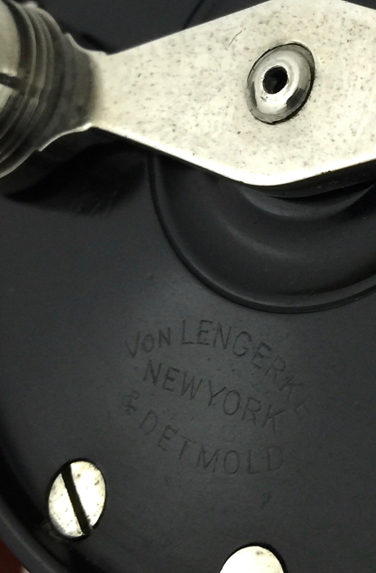 Julius Vom Hofe Ebonite Fly Reel - size 3 1/2