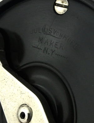 Julius Vom Hofe Ebonite Fly Reel - size 3 1/2