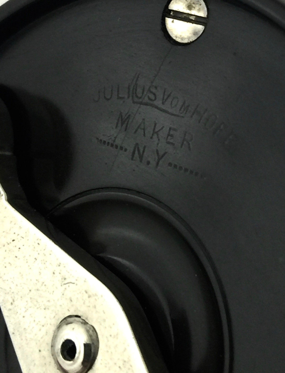 Julius Vom Hofe - Ebonite Fly Reel - size 3 1/2