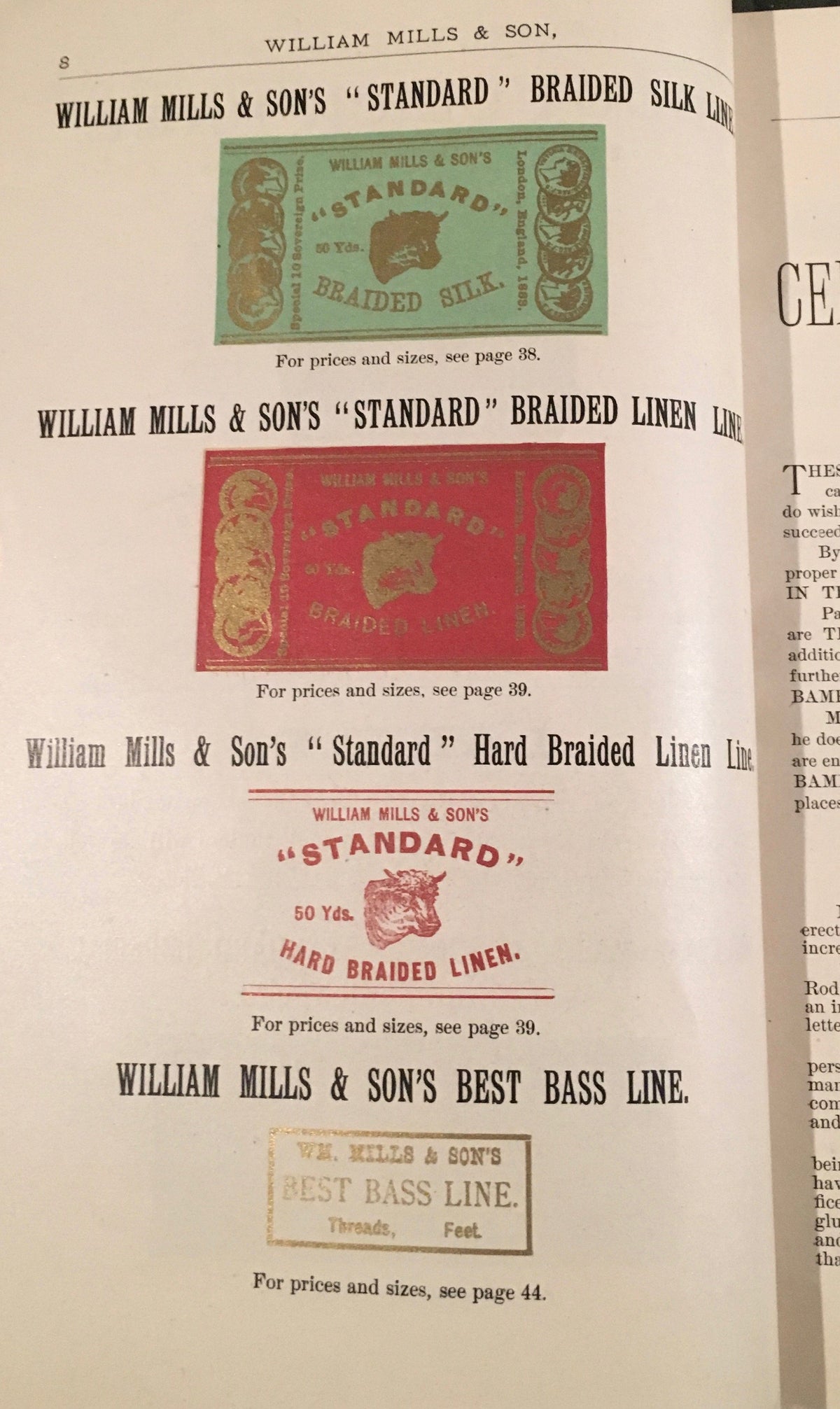 William Mills & Son 1890 Catalog 