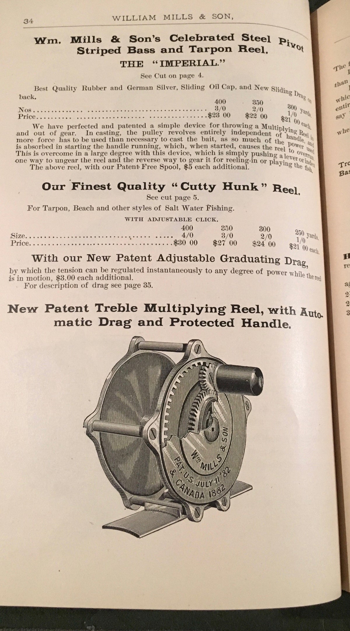 William Mills & Son 1890 Catalog 