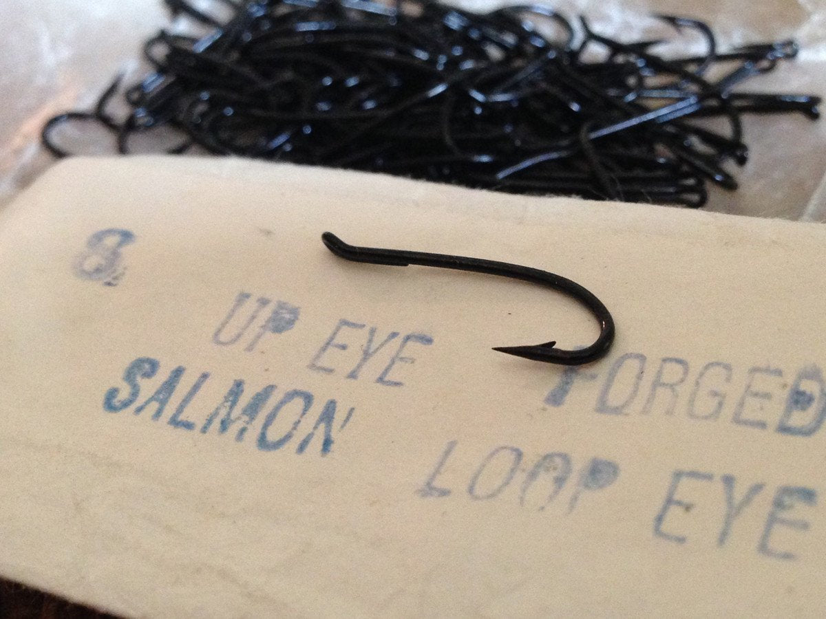 Partridge Hooks - Up Eye Forged Salmon Loop Eye - Size 8 Qty 100 - Spinoza  Rod Company