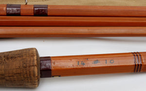 Sharpe, JS -- Scottie Impregnated Spliced Bamboo Rod 14' 3/2 10wt 