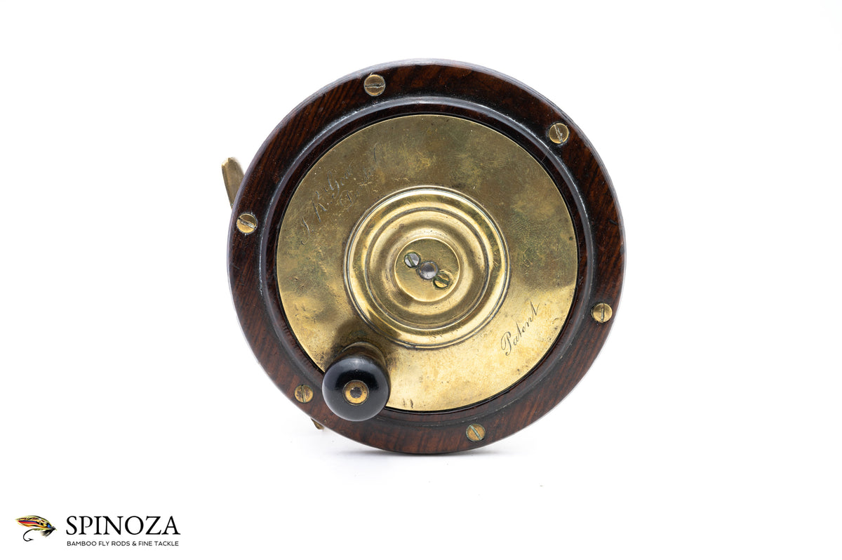 John R. Gow and Sons Walnut and Brass Salmon Winch