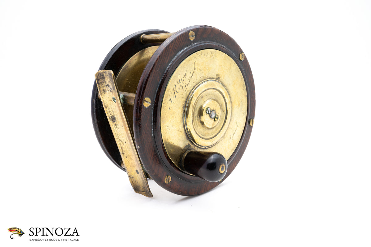 John R. Gow and Sons Walnut and Brass Salmon Winch