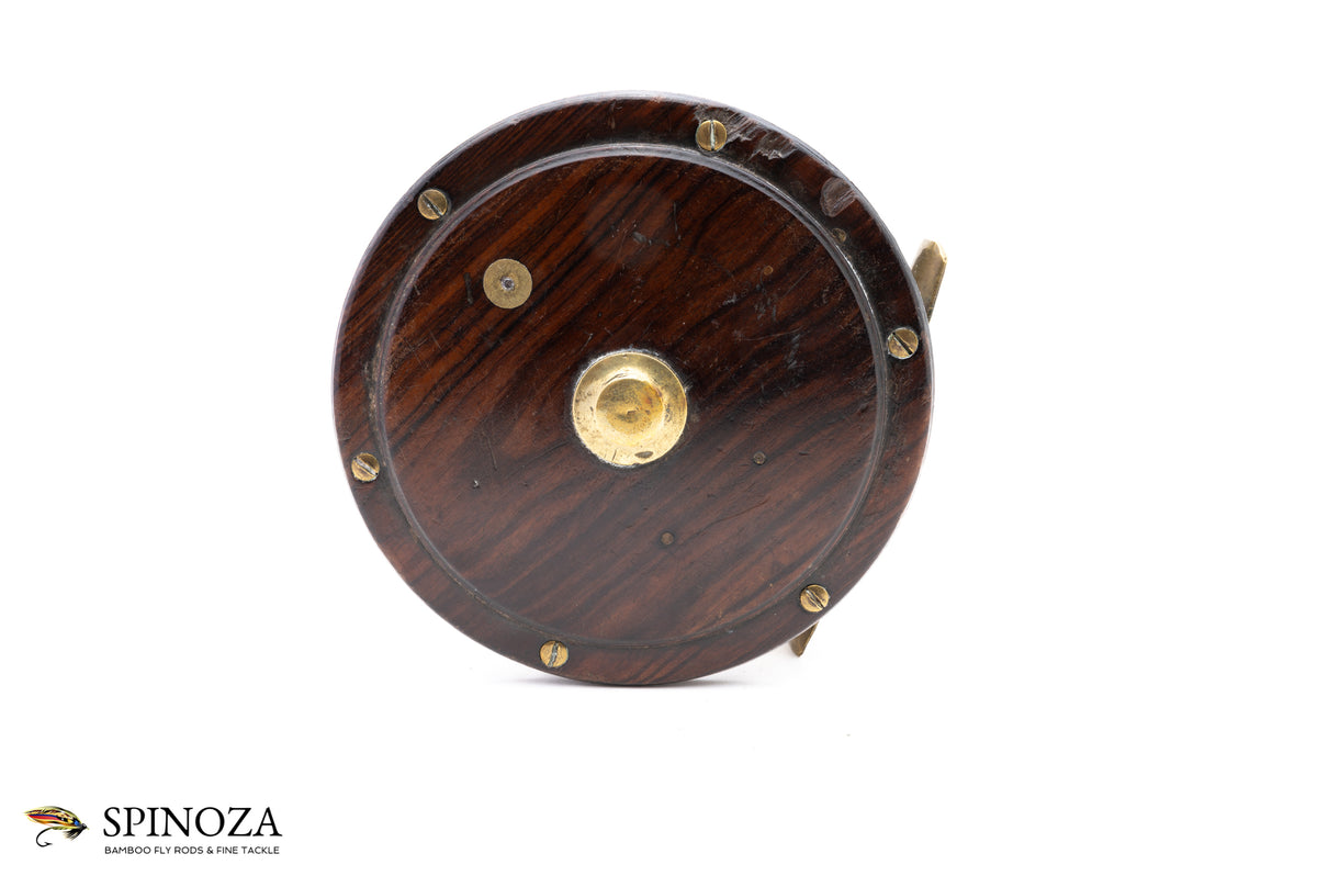 John R. Gow and Sons Walnut and Brass Salmon Winch