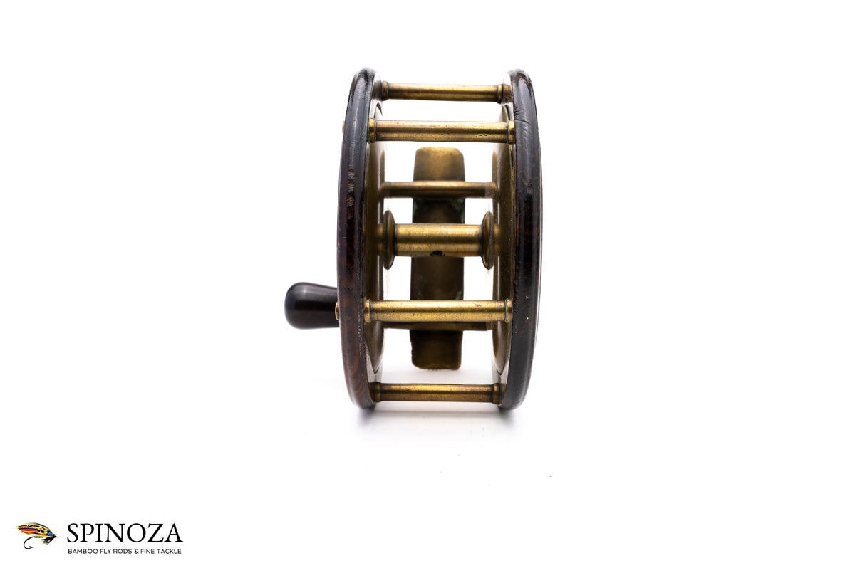 John R. Gow and Sons Walnut and Brass Salmon Winch