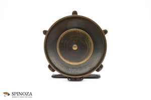 J MacGowan Raised Pillar Brass Salmon Winch