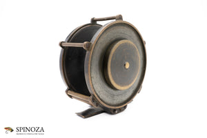 J MacGowan Raised Pillar Brass Salmon Winch