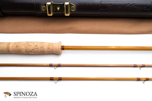 Jim Reams Bamboo Fly Rod 8’6’’ 2/2 #4/5 - maker signature and rod markings