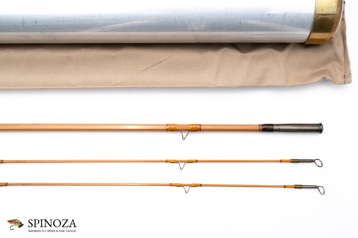 Jim Reams Bamboo Fly Rod 7'8" 2/2 #3 - rod sections with wraps