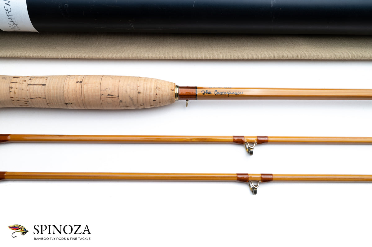 Jim Schaaf "The Cascapedia" Bamboo Fly Rod 8'6" 2/2 #6 - maker signature and rod markings