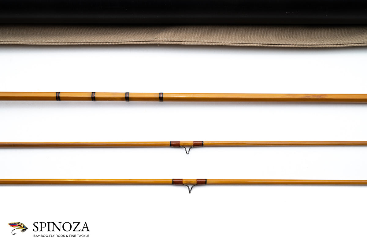 Jim Schaaf Dickerson 7612 Fly Rod 7'6" 2/2 #4 - rod sections with guides and wraps