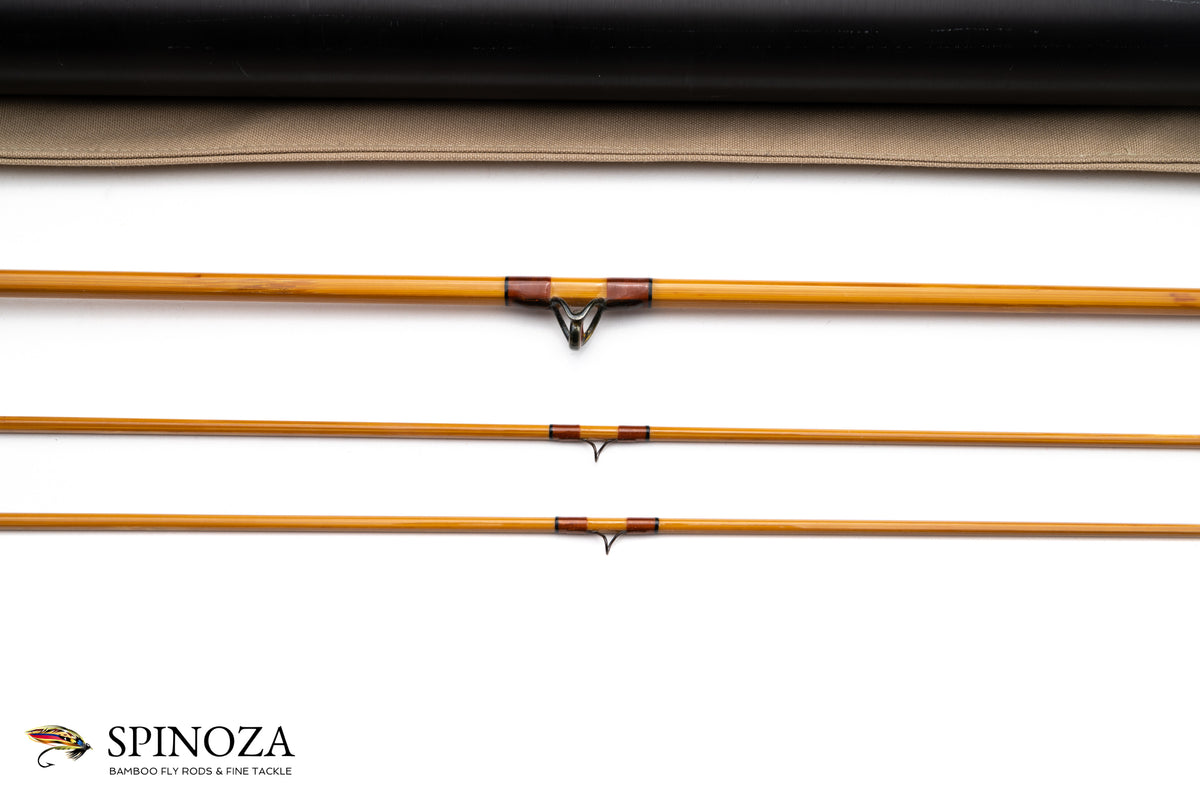 Jim Schaaf Dickerson 7612 Fly Rod 7'6" 2/2 #4 - rod sections with guides and wraps