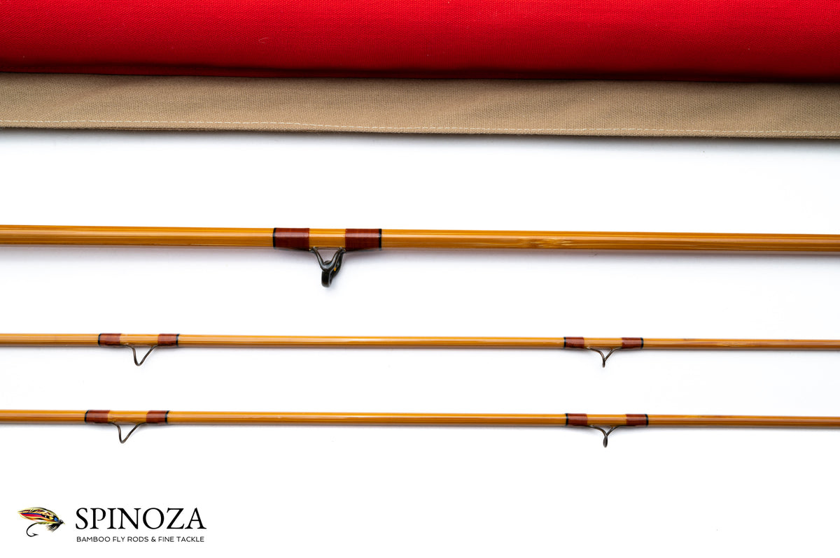 Jim Schaaf Dickerson 8014 Fly Rod 8' 2/2 #4 - rod sections with guides and wraps