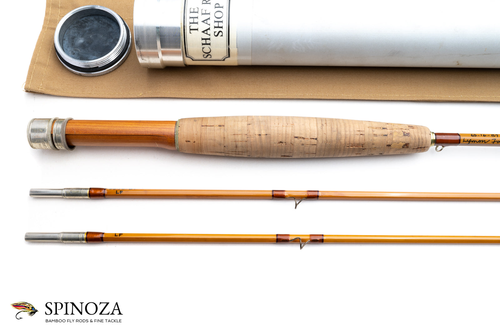 Jim Schaaf ”The Special” Bamboo Fly Rod 6'9" 2/2 #4 - handle grip and reel seat detail