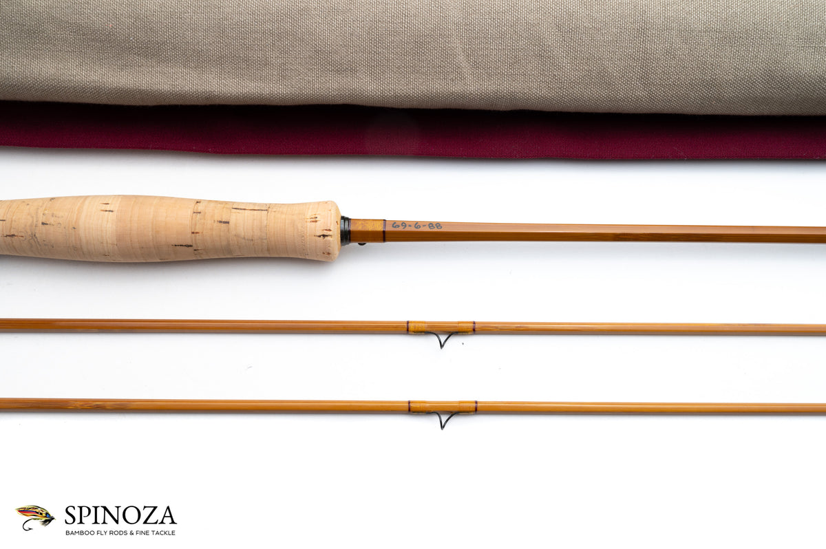 Jim Schaaf Bamboo Fly Rod 6'9" 2/2 #3/4 - maker signature and rod markings