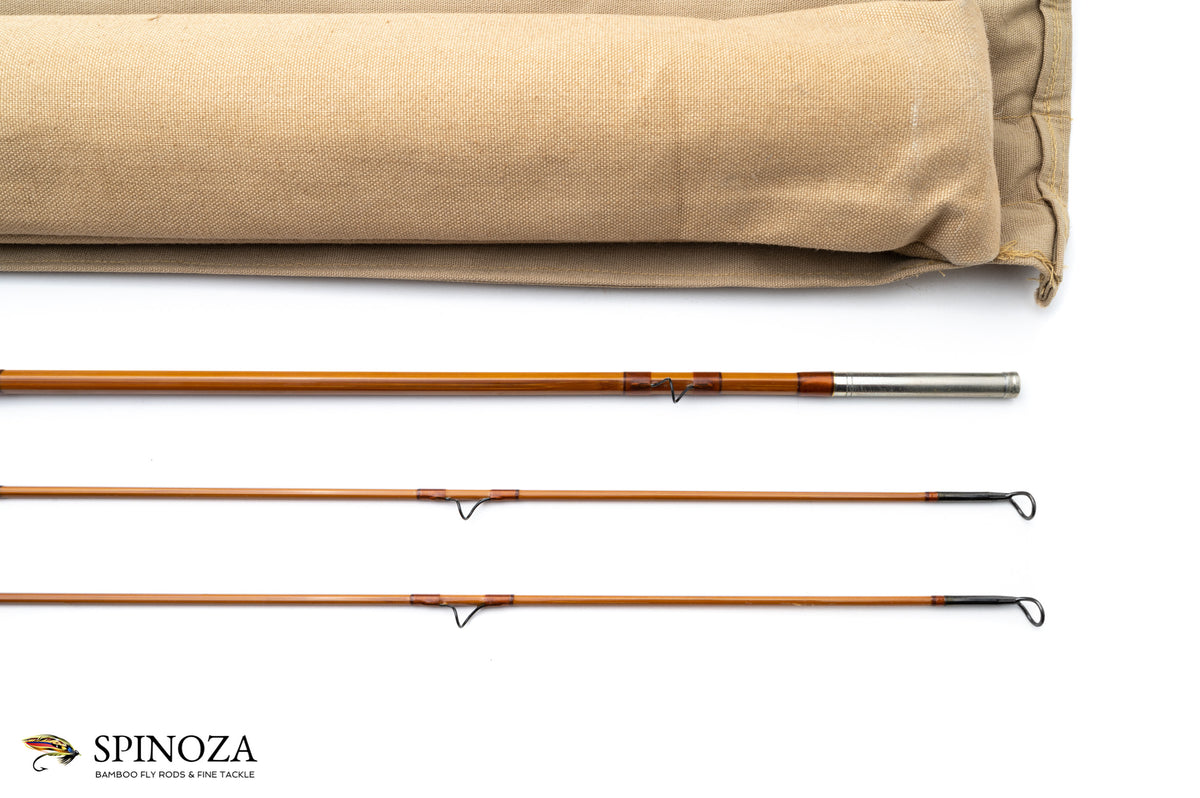 Jim Schaaf Browntone Fly Rod 7'6" 2/2 #4 - rod sections with wraps and hardware