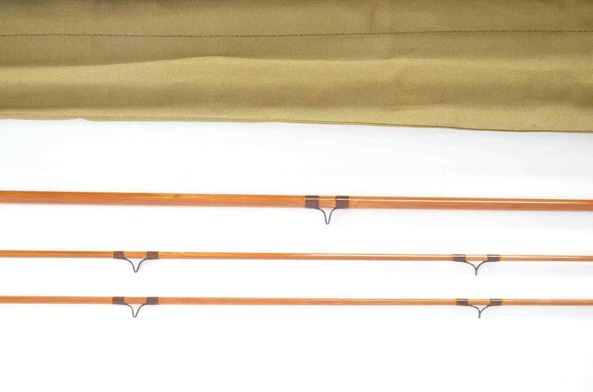 Payne Parabolic Fly Rod 7'6" 2/2 2.75 oz - rod sections with guides and wraps