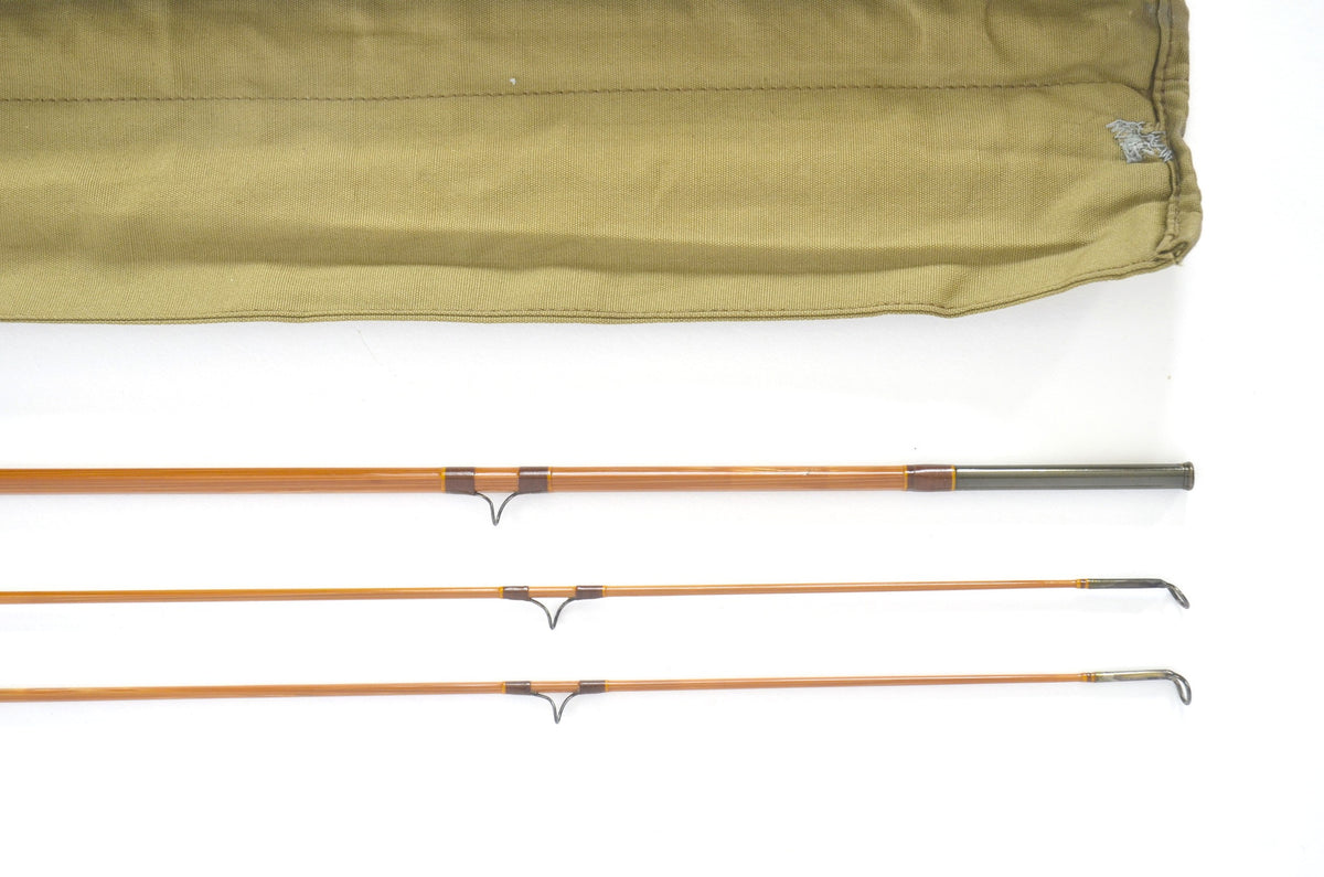 Payne Parabolic Fly Rod 7'6" 2/2 2.75 oz - rod sections with guides and wraps
